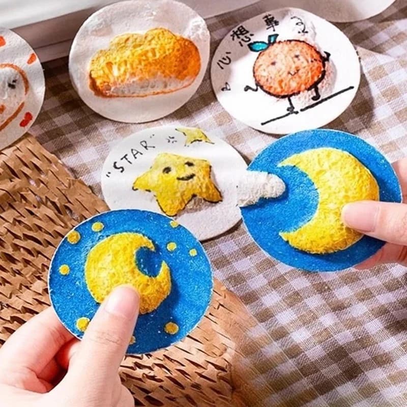 1Pc 3D Magic Puffy Foam Texture Paper - Kids DIY&Drawing Educational Craft Sponge Canvas Board Handicraft Toy