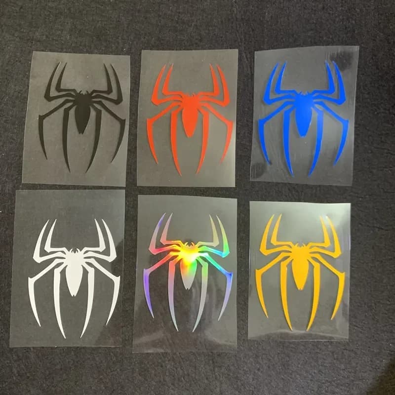 2 adesivi per auto a forma di ragno, creativi, impermeabili, riflettenti, in vinile, per parabrezza anteriore e posteriore, accessori decorativi