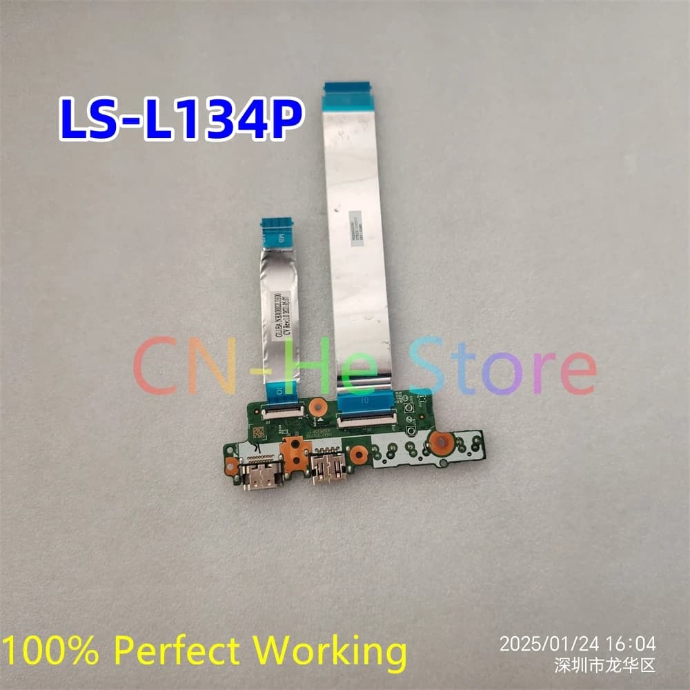 LS-L134P PER Lenovo Chromebook 100e-82J7 300e 2nd USB HD Tablet Board Con Cavo 5C51C94218 GL1EA LS-L134P Trasporto Veloce