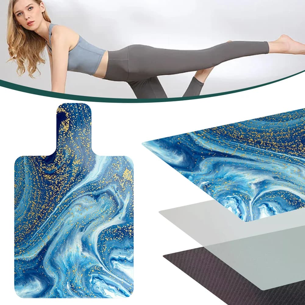 Antiskid Rubber Yoga Mat for Pilates, Portable Cover for Reformer Pilates, Pilates Machine Towel for Balance Training