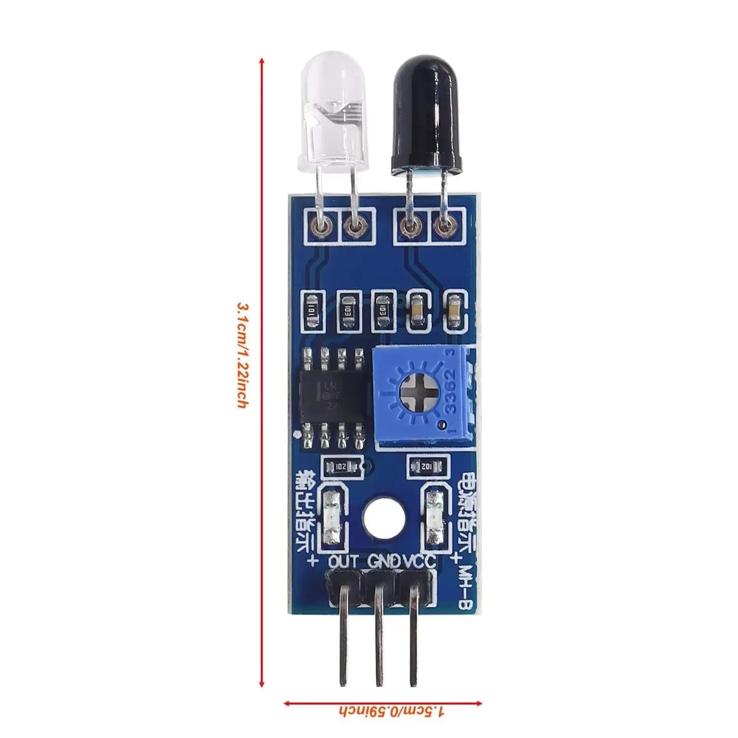 IR infrared barrier module sensor - Obstacle avoidance for Arduino - Intelligent auto robot