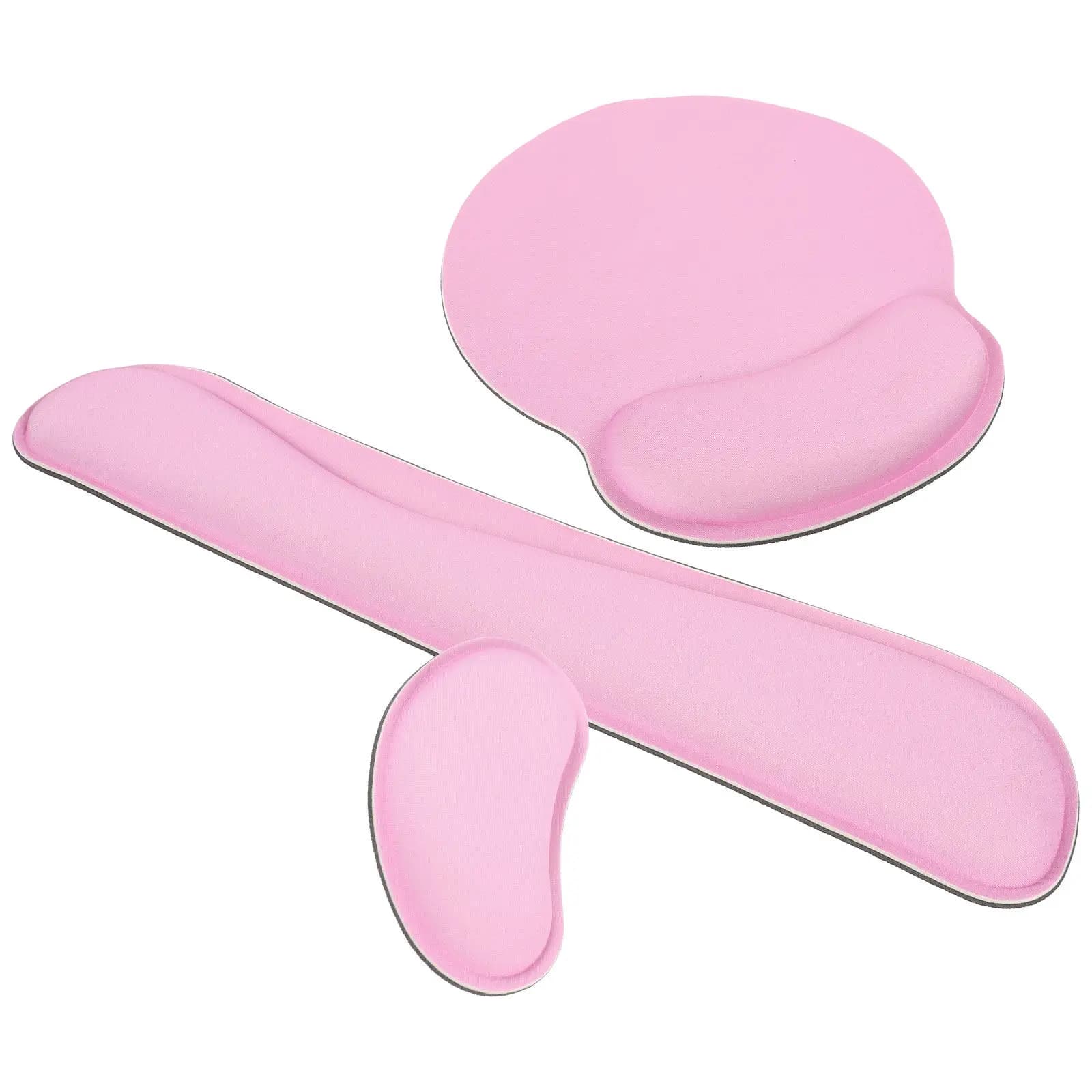 Set di 1 tappetino per tastiera in memory foam con supporto ergonomico per il polso, per mouse, digitazione, gaming, ufficio, tappetino per mouse, cuscino da scrivania