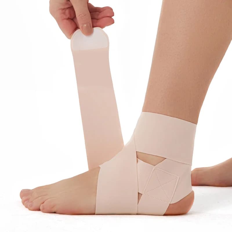 Tutore per caviglia professionale ultra sottile da 1 pezzo Supporti per caviglia da ufficio ultrasottili per comfort da scrivania Protezione per caviglia dal design senza cuciture
