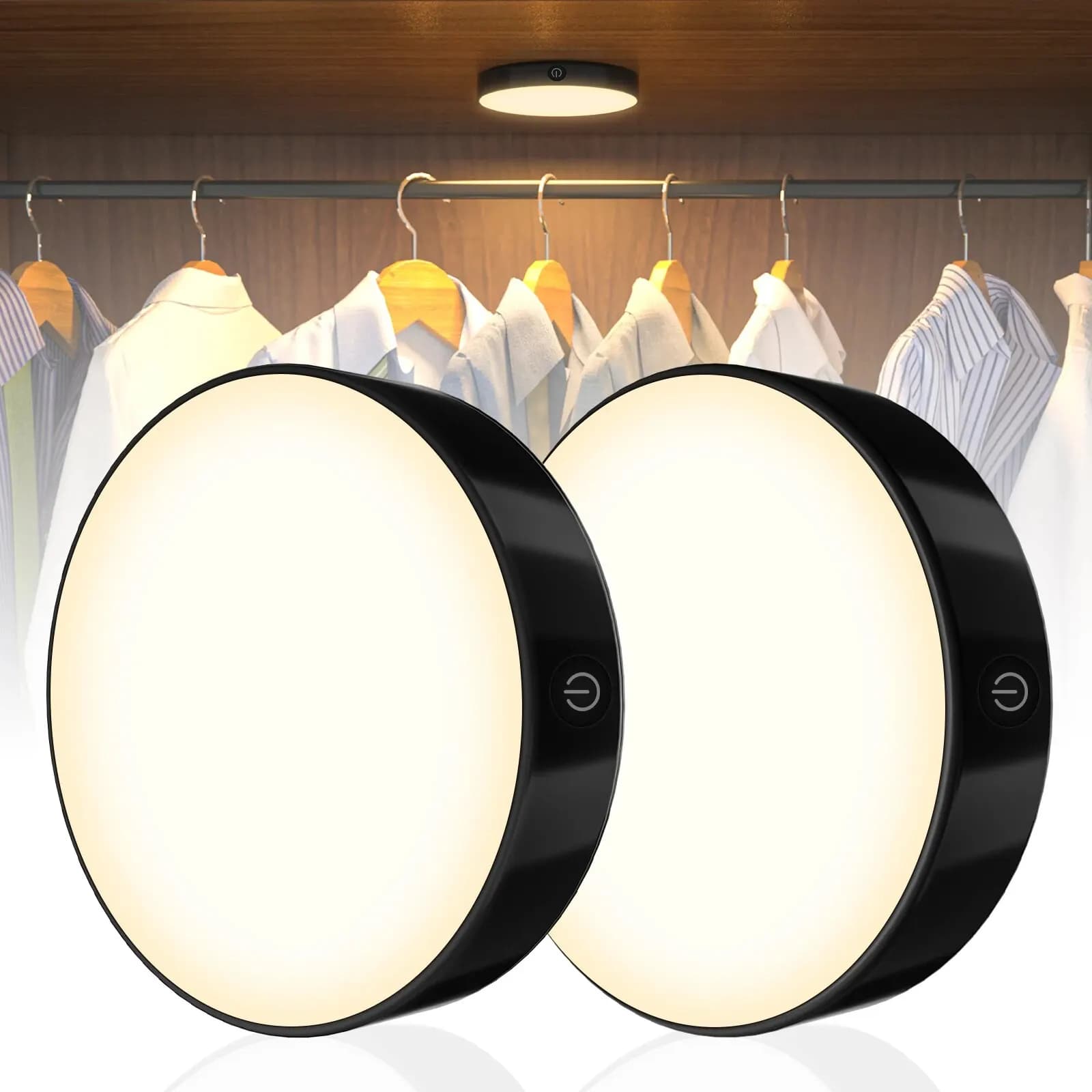 Luce tattile dimmerabile ricaricabile Buit-in 1000mAh pastella luci notturne a LED portatili per armadio armadio cucina camera da letto luce