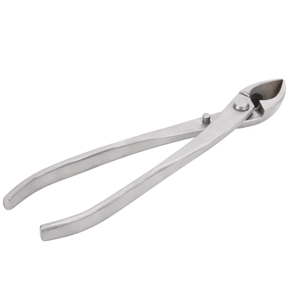 Professional Stainless Steel Branch Cutter Ergonomic Handle Round Edge Bonsai Scissors Diagonal Blade Siliver Pruning Shears