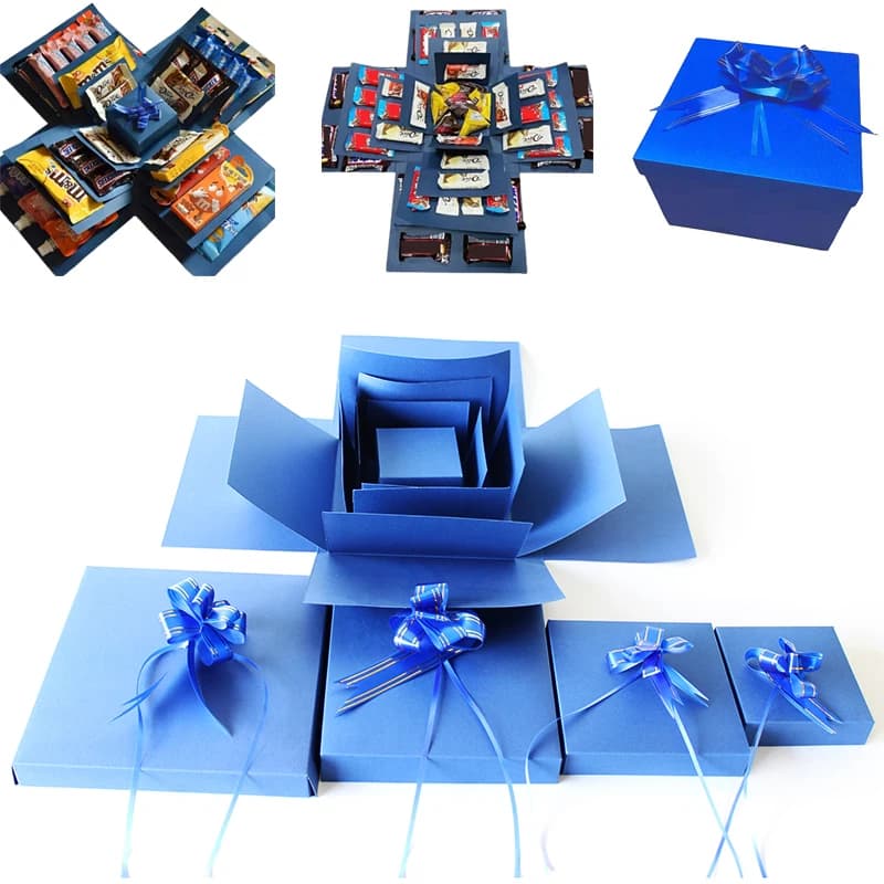 Scatola per imballaggio regalo per festa di compleanno, matrimonio, proposta, scatola a sorpresa, scatola per imballaggio a sorpresa fai-da-te per San Valentino.