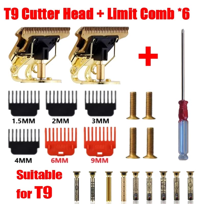 6 Pz/set Formato 1.5/3/4.5 Tagliacapelli da Uomo Trimmer Limite Pettine Guida Pettini Barbiere di Ricambio per T9 Trimmer
