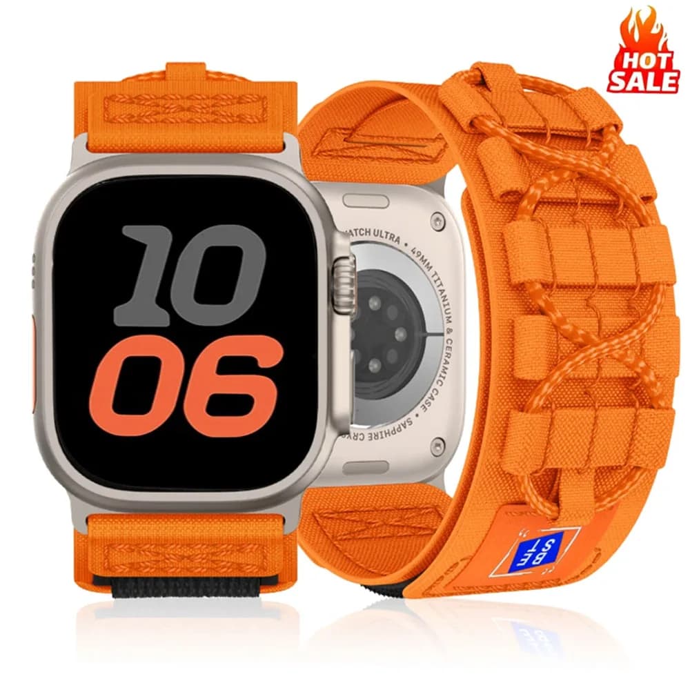 Cinturino sportivo per cinturino Apple Watch iWatch 11 46mm 42mm SE3 40mm 44mm 45mm 41mm Ultra 3 2 49mm Bracciale in nylon Serie 11 10 9 8 7 6