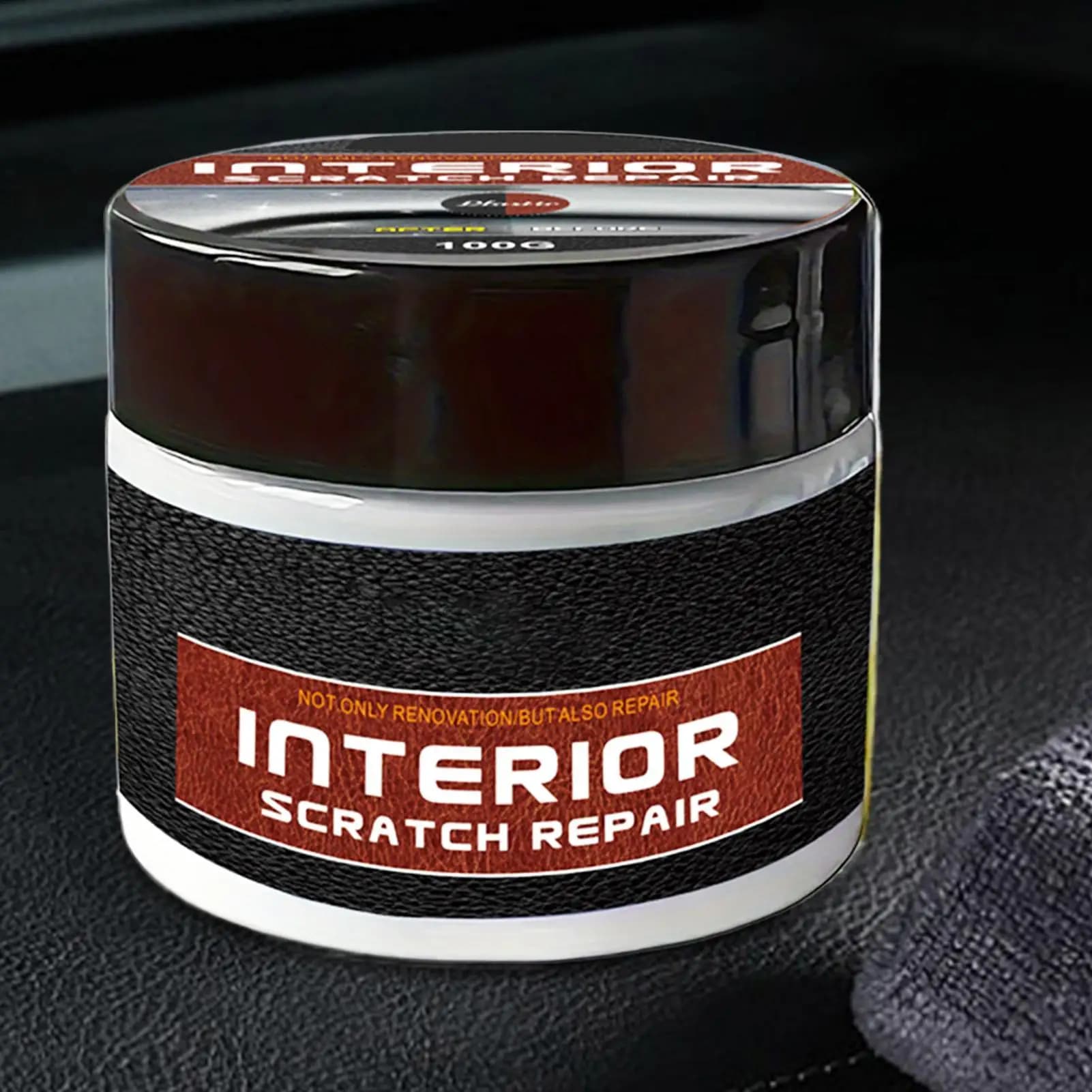Crema per la riparazione dei graffi del cruscotto dell'auto Crema portatile per la riparazione dei graffi dell'interno e del pannello dell'auto Crema per la ristrutturazione delle parti dell'auto della cera