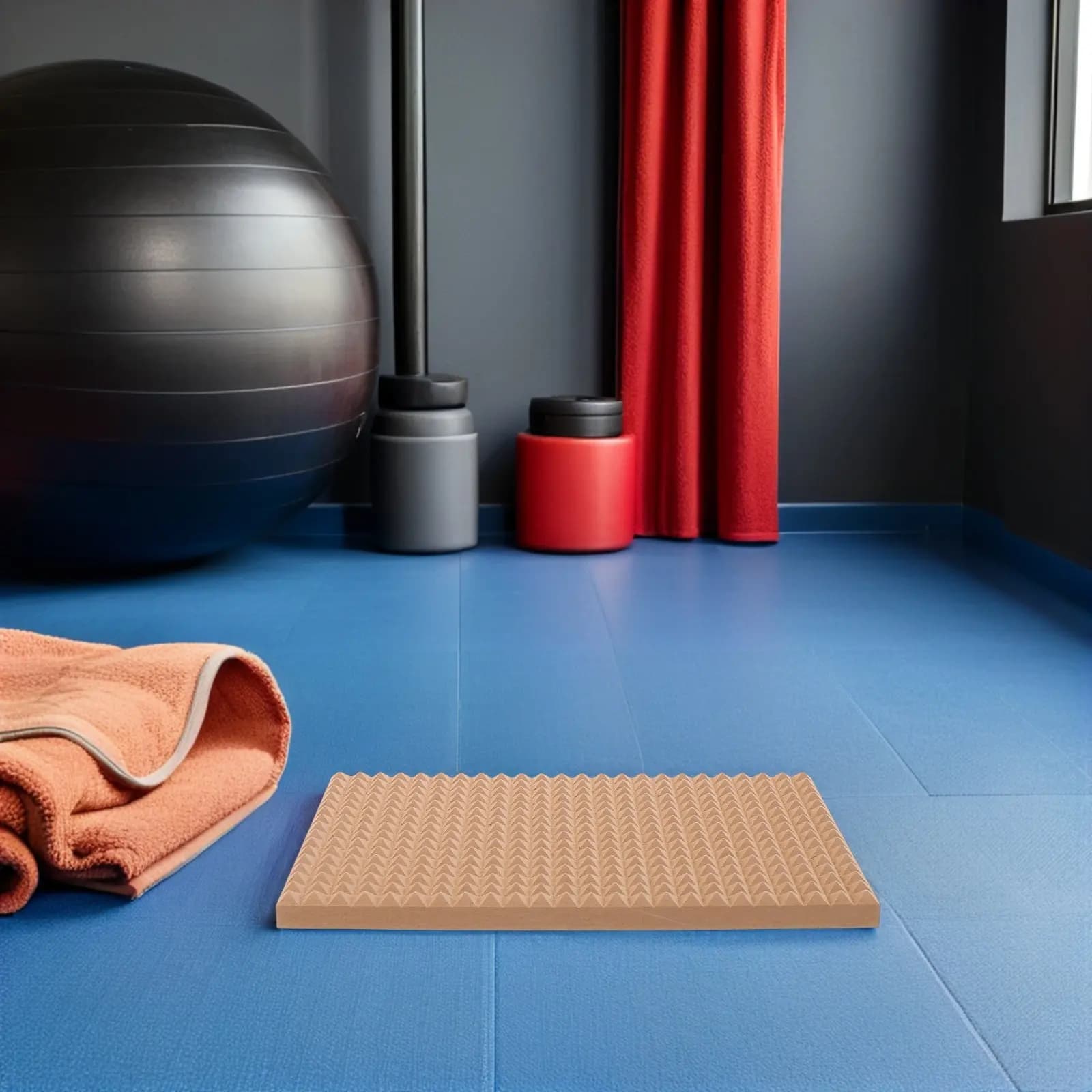 Tappetino per Massaggio Piedi in Legno a Forma di Piramide, Tappetino per Agopressione Portatile per Yoga, Scrivania, Spa e Relax