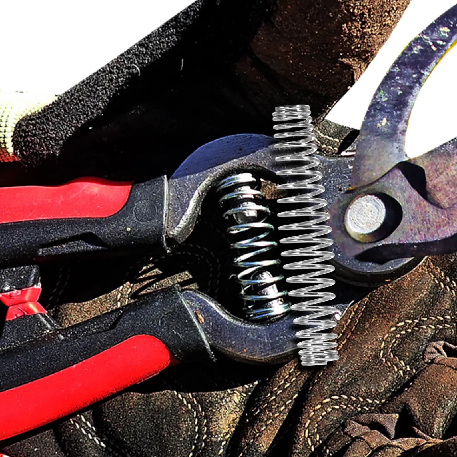 12Pcs Premium Stainless Steel Pruner Shear Spring Easy Install Reusable Replacement for Garden Pruning Shears Hand Pruners