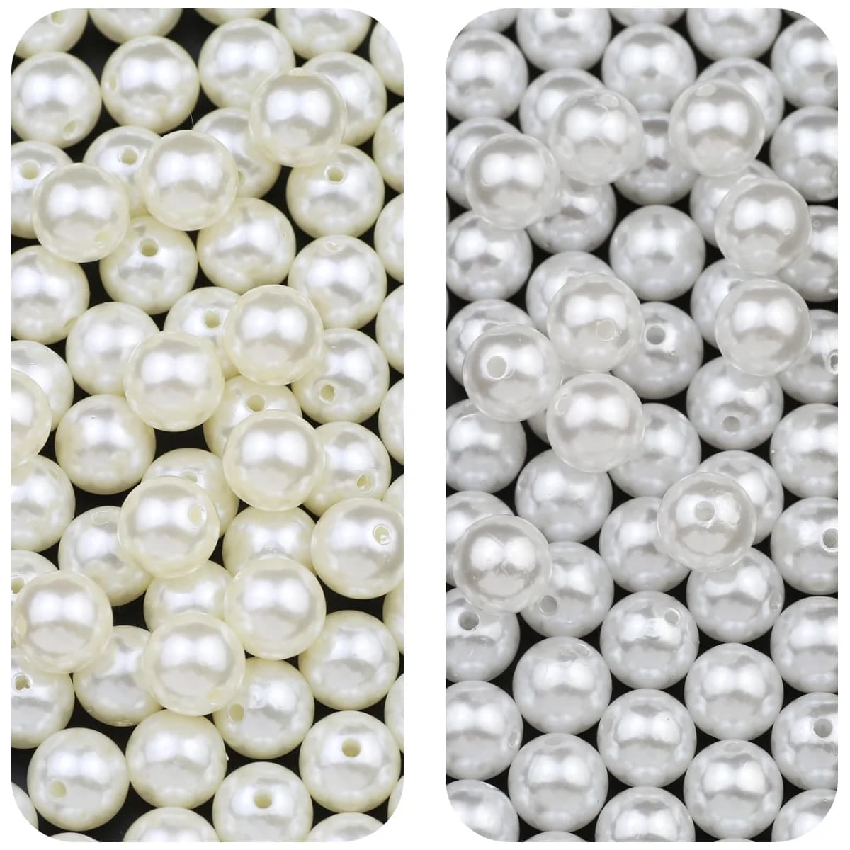 3 ~ 14mm ABS imitazione perla rotonda perline allentate acriliche per ricamo fatte a mano per bracciali collana creazione di componenti di gioielli fai da te