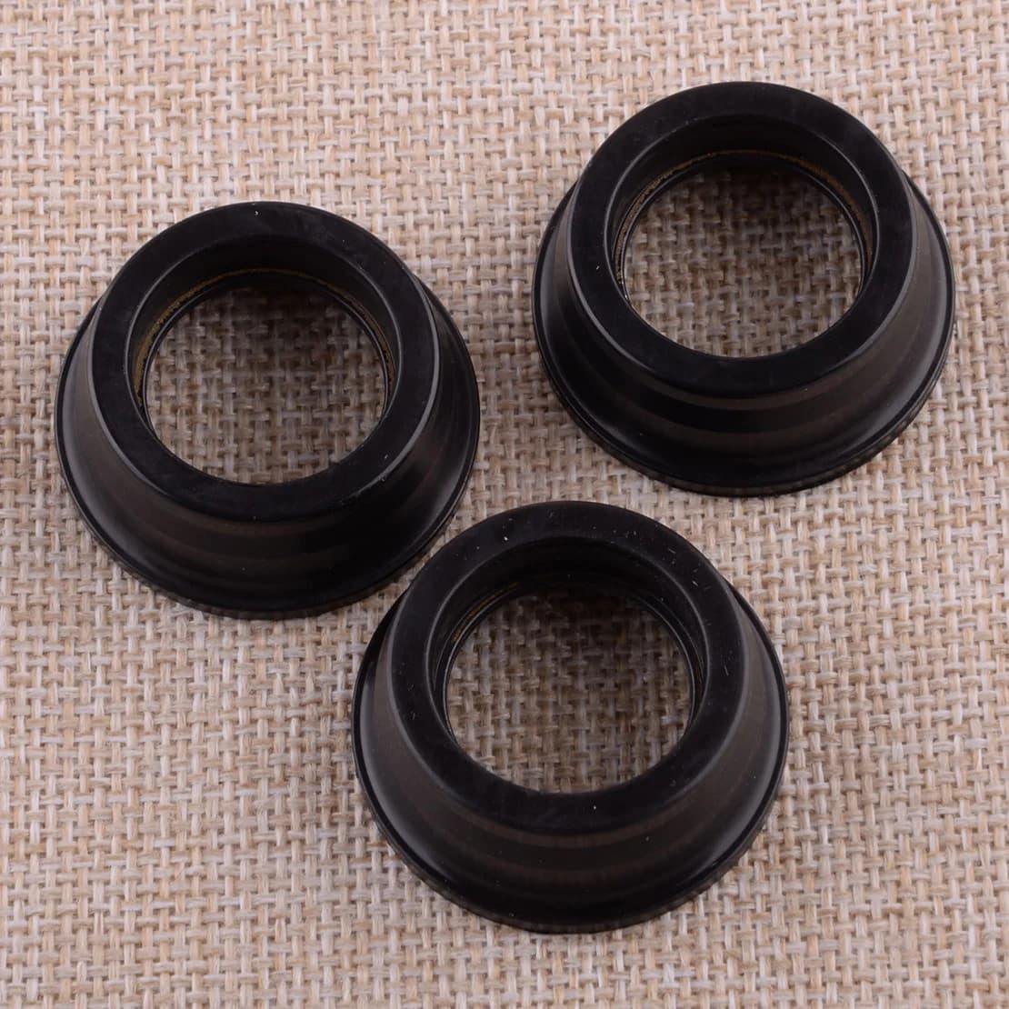 3Pcs Spark Plug Seal Gasket Black Fit for Smart Fortwo 2008 2009 2010 2011 2012 2013 2014 2015 1320150080 63268FG C638GS Rubber