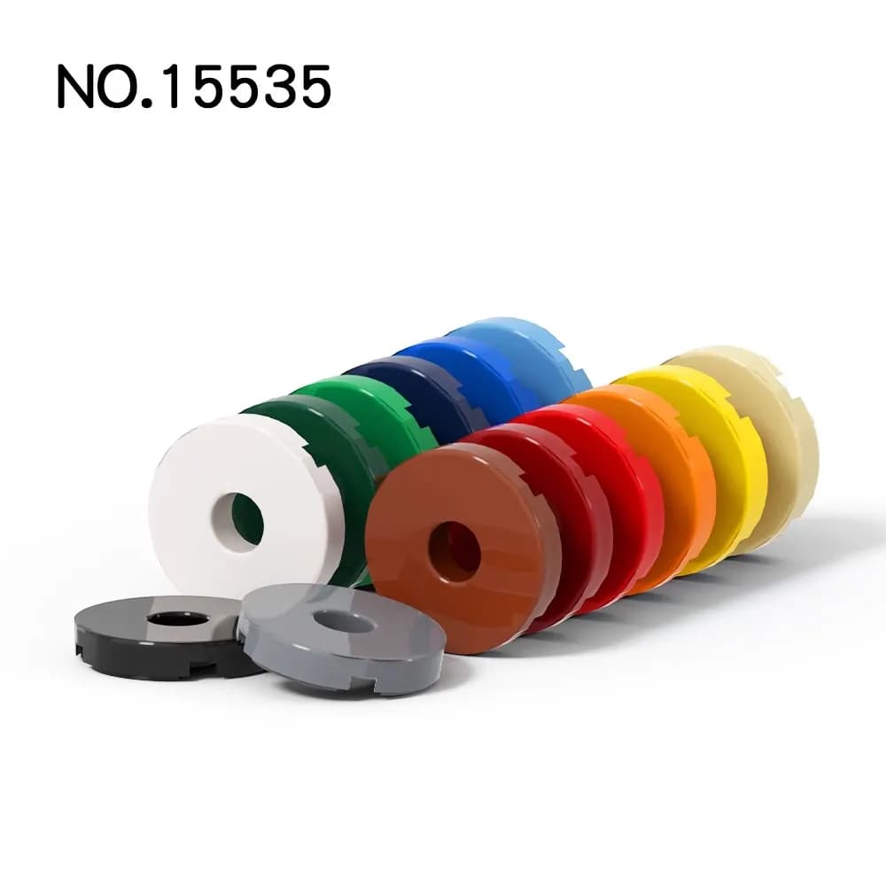 20 pz MOC Compatibile Assembla Particelle 15535 Piastrella Rotonda 2x2 con Foro Building Blocks Parti FAI DA TE Educativi Tech Parti giocattoli