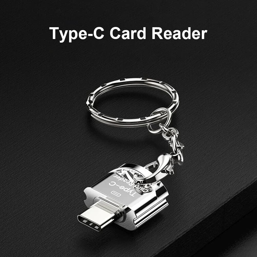 Lettore di Schede TF, Lettore di Schede di Memoria per Telefono Cellulare, Adattatore USB OTG per PC e Laptop