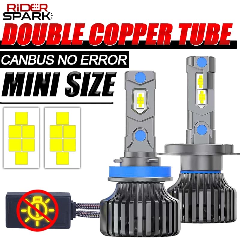 H7 H11 Led Canbus Lampadine per fari auto H4 H1 Lampade a Led H8 H9 HB3 9005 HB4 9006 9012 Hir2 LED 6000K Fendinebbia automatici 12V 6000K 24V
