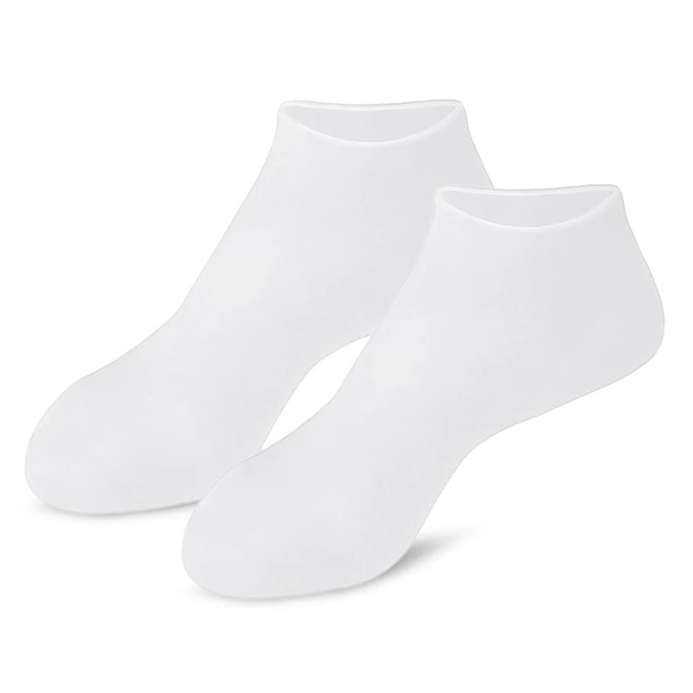 1 paio di calzini per pedicure in silicone, calzini esfolianti in silicone anti-screpolature, antiscivolo per piedi secchi e screpolati