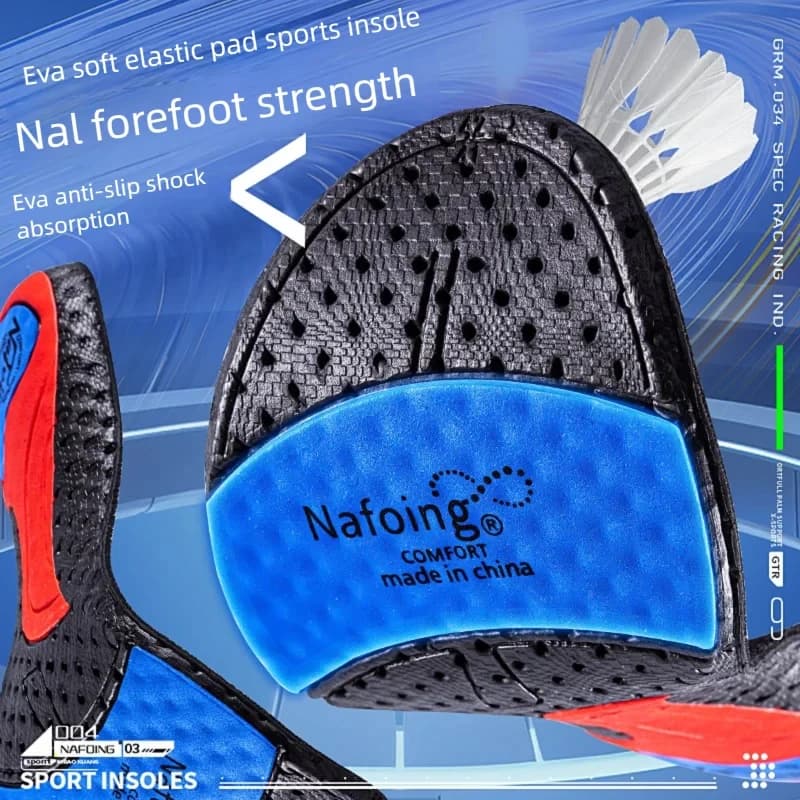 Nuove solette ortopediche in memory foam per scarpe, suola in rete deodorante e traspirante, solette ammortizzanti per corsa, per uomo e donna.
