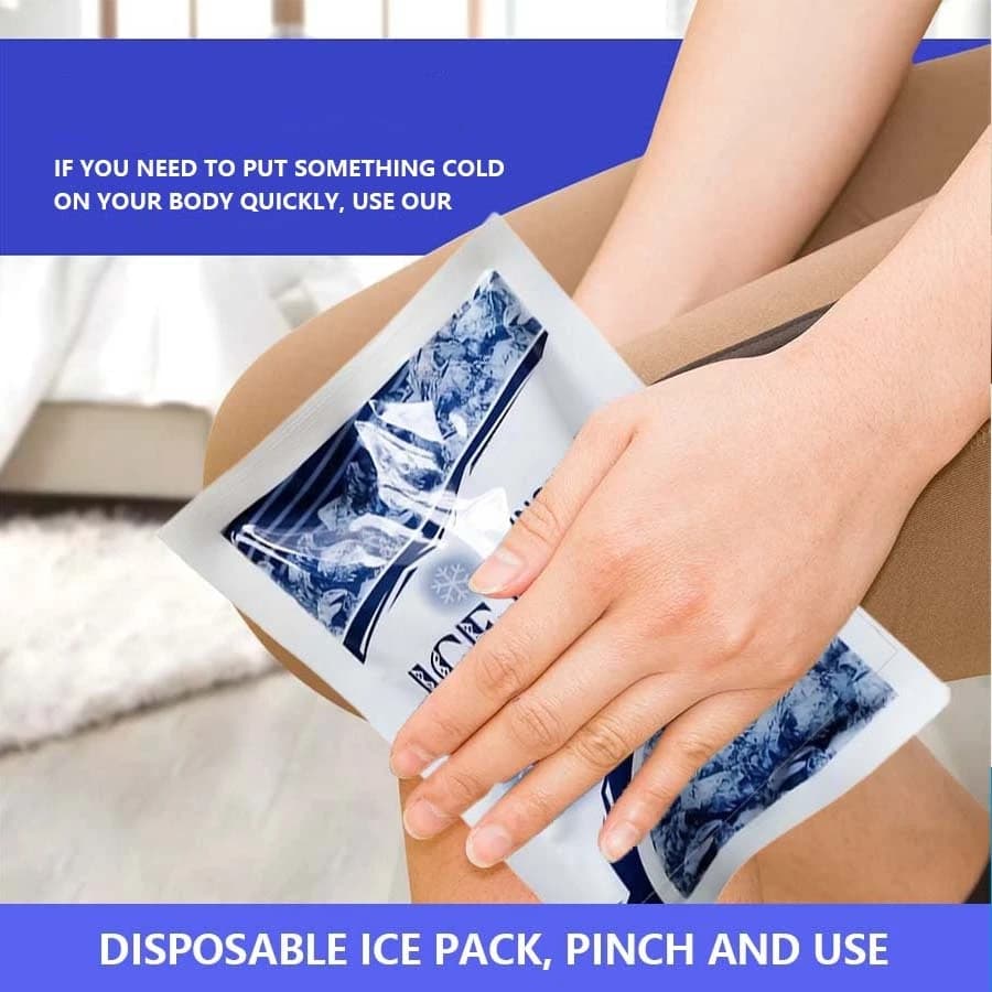 Impacchi di ghiaccio monouso per impacchi freddi istantanei per lesioni Gonfiore Infiammazione Ceppi muscolari Distorsioni perfette per il kit di pronto soccorso