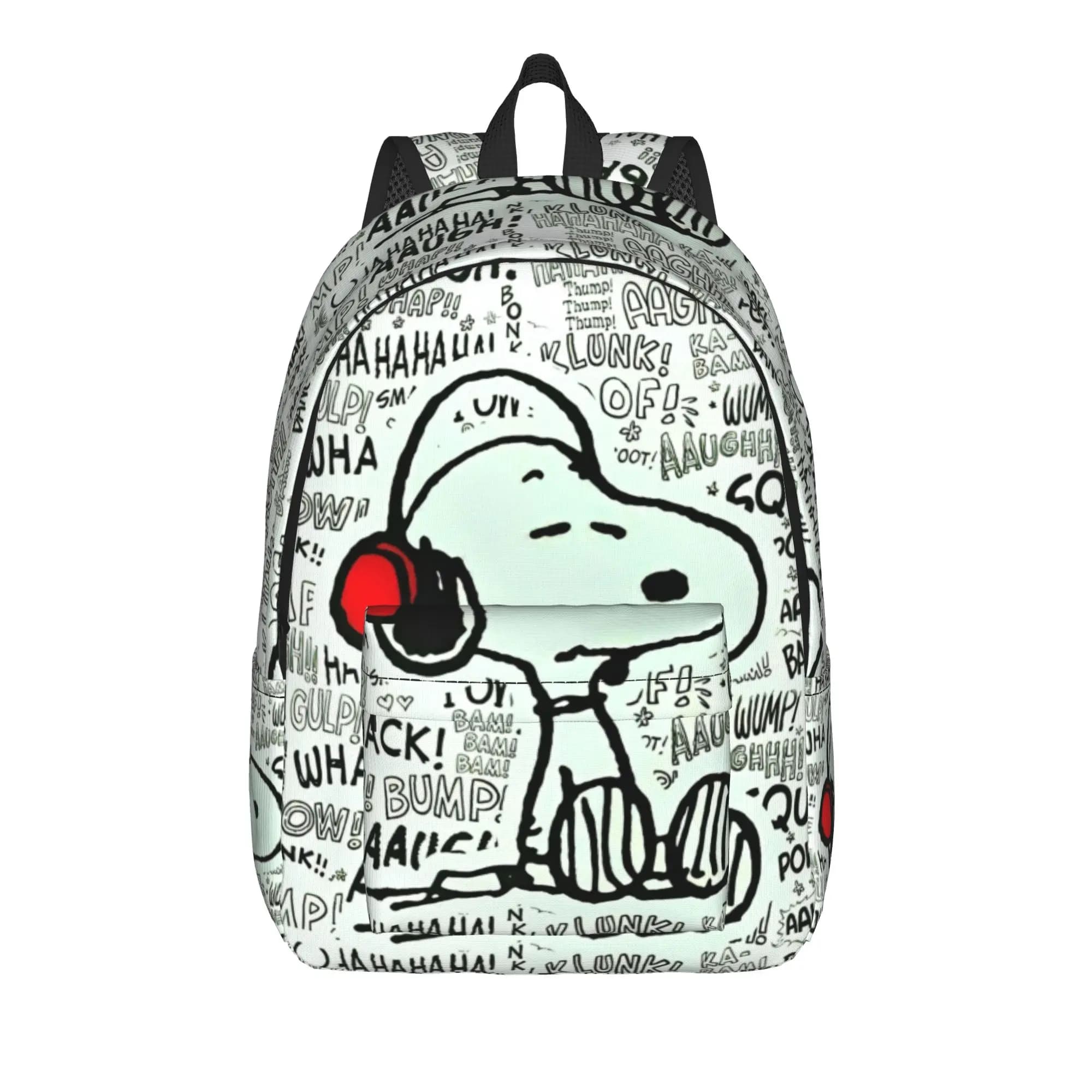 Zaino classico Snoopys Dog Woodstock con tasca, borsa da lavoro per la scuola superiore, borsa a tracolla per uomo e donna, borsa a tracolla per il college