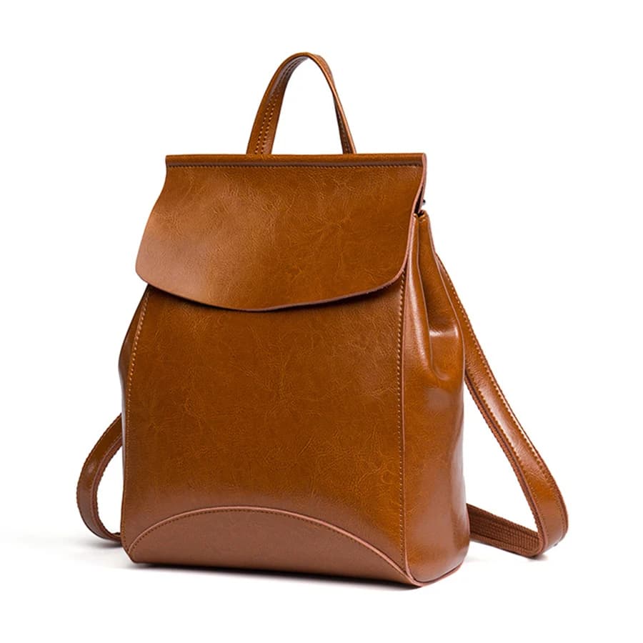 Women Backpack Cross Body Shoulder Bag Genuine Leather Girls School Female Natural Skin Book Laptop Rucksack Feminina Bagpack