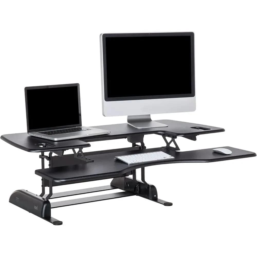 Convertitore da Scrivania Regolabile 48'' con 11 Impostazioni di Altezza - Supporto per Laptop e Rialzo Scrivania per Casa o Ufficio