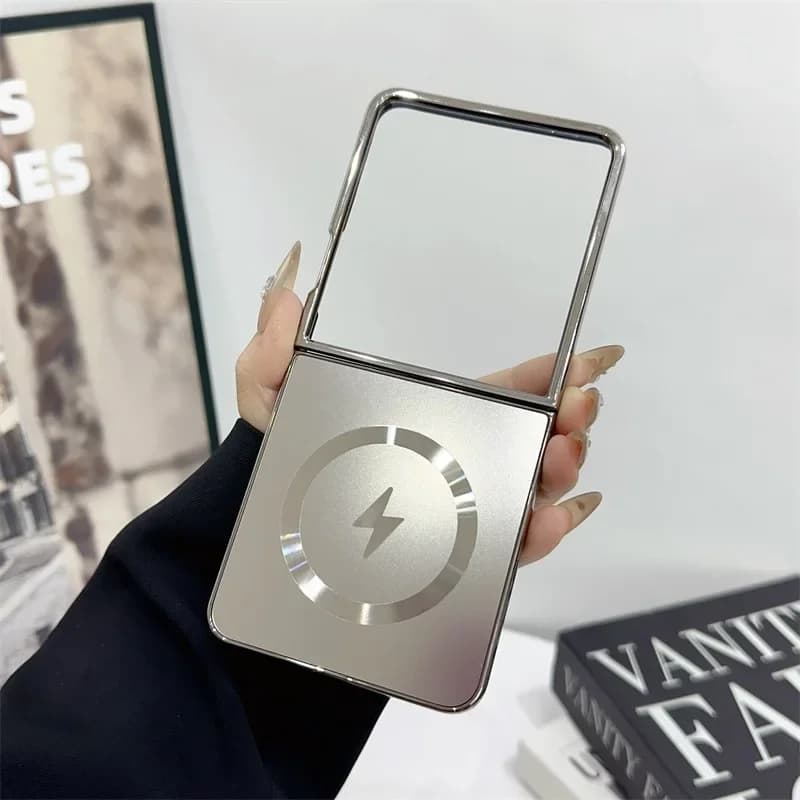Magsafe Magnetic Phone Case for Samsung Galaxy Z Flip 7 6 5 4 Flip7 FE Wireless Charging Protective Case