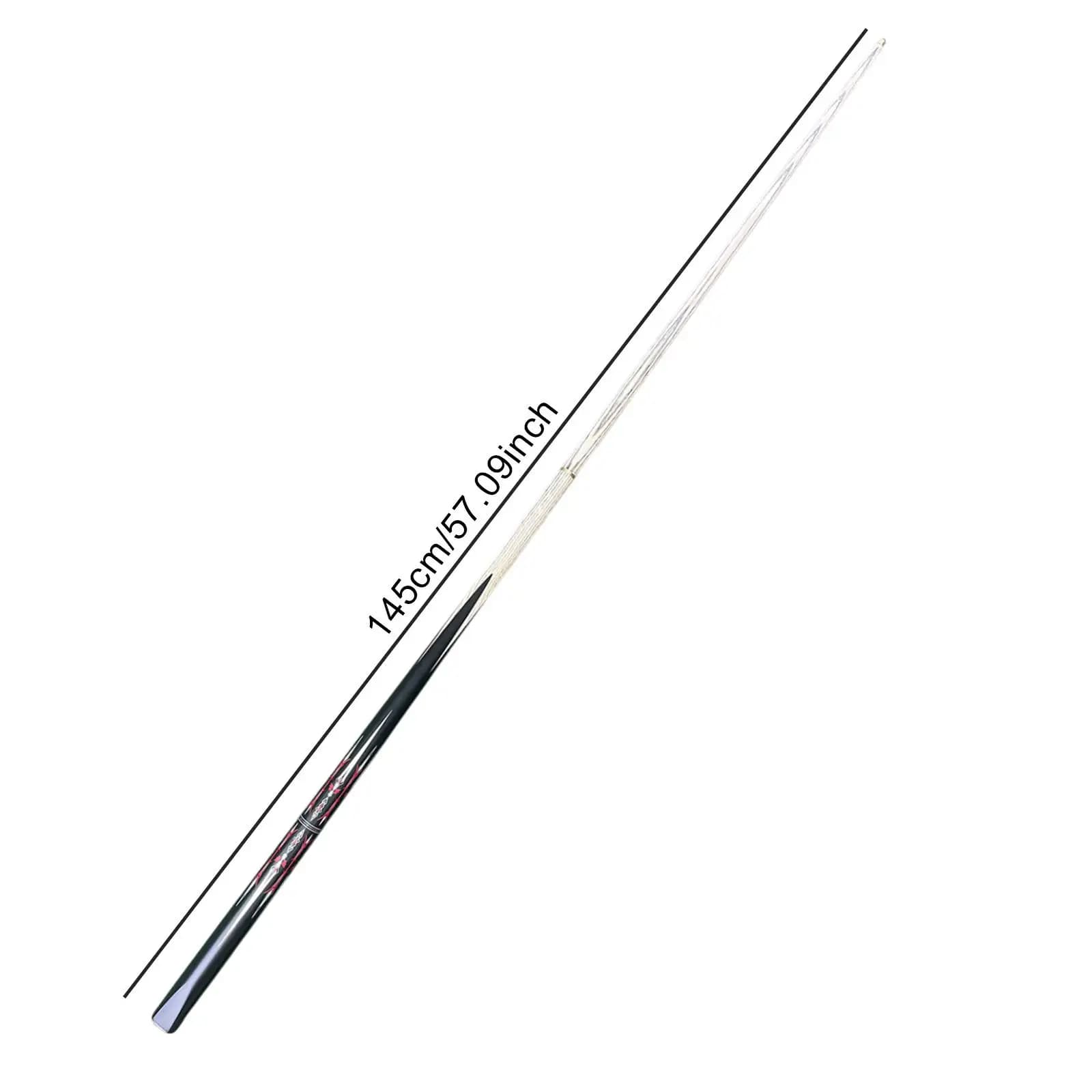 Pool Cue Carbon Fiber 57 Inch Two Piece Billiard Stick Professional Snooker Cue with 10mm Tip for Billiards Hall Use