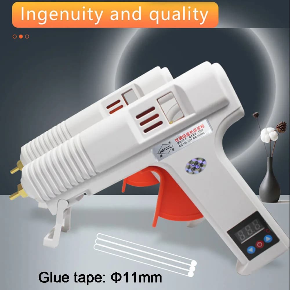120W Hot Gluegun fai da te diametro artigianale 11mm ugello in rame temperatura costante pistola in Silicone colla termica strumenti elettrici Dewalt giochi riparazione