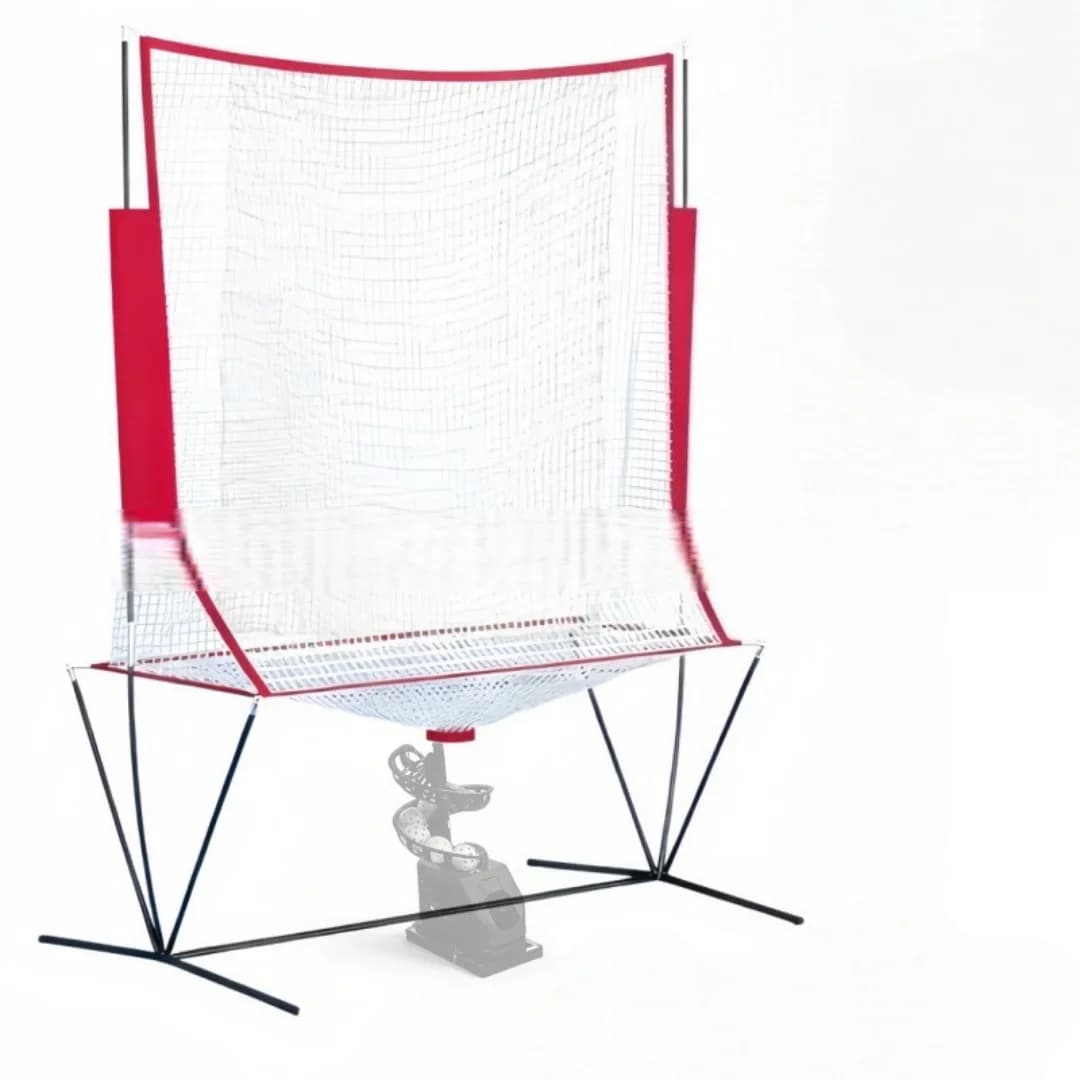 Rete Rimbalzante Portatile da Tennis con Telaio Regolabile, Sistema di Ritorno Palla per Allenamento Individuale, Attrezzatura per Principianti