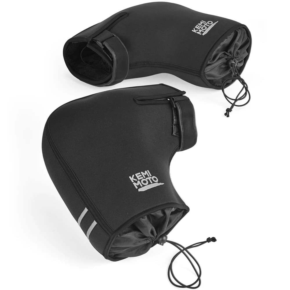 KEMITOUR Handlebar Gloves Scooter Hand Bar Winter Motorcycle Gloves Windproof Waterproof Washable For ATV Snowmobile