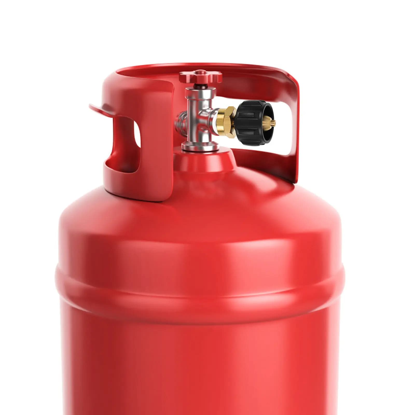 1 pound propane cylinder adapter, metal connector for charging, gas converter for outdoor kitchen, camping, heating