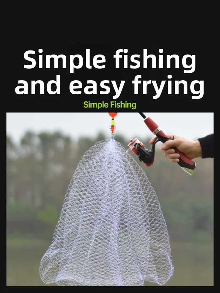 Rete da pesca a 13 maglie, rete adesiva in nylon ad alta resistenza per pesci di grandi dimensioni oltre 4 kg, attrezzatura da pesca per fiumi e laghi all'aperto