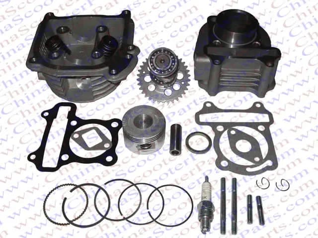 Prestazioni 52MM cilindro anello pistone guarnizione testa albero a camme Kit GY6 50CC 120CC 88ML Jonway Baotian Sunny Keeway Scooter Parts