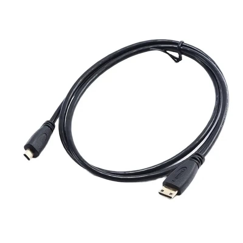 Micro HDMI Mini HDMI-compatibile con Micro HDMI-cavo di connessione compatibile HD Video Mini HD conversione C-D cavo 0.3m 1m 1.8m