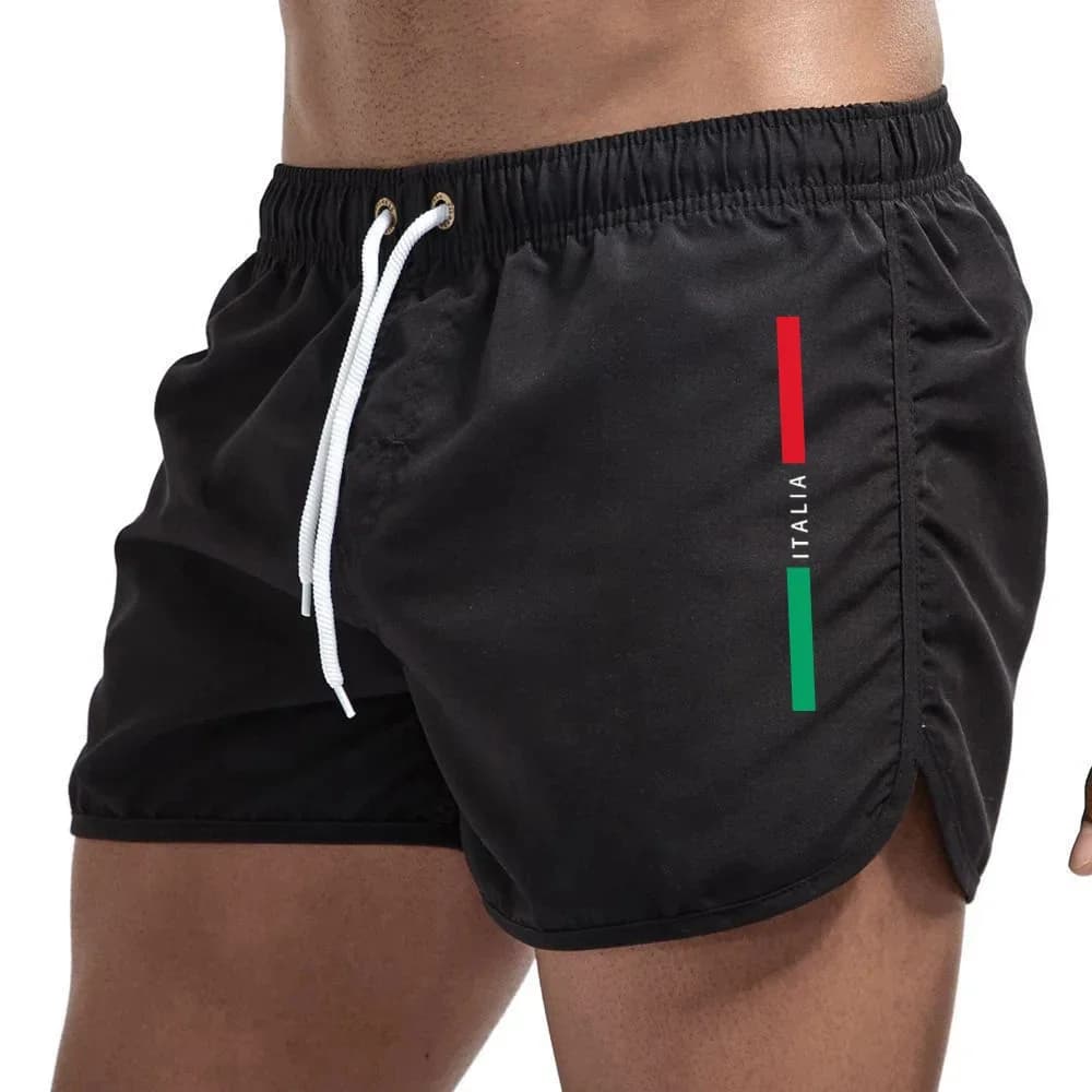 Nuovi pantaloncini da spiaggia ad asciugatura rapida da uomo, pantaloncini fitness, costumi da bagno estivi, pantaloncini sportivi per il tempo libero, pantaloncini da nuoto da uomo, pantaloncini da surf.