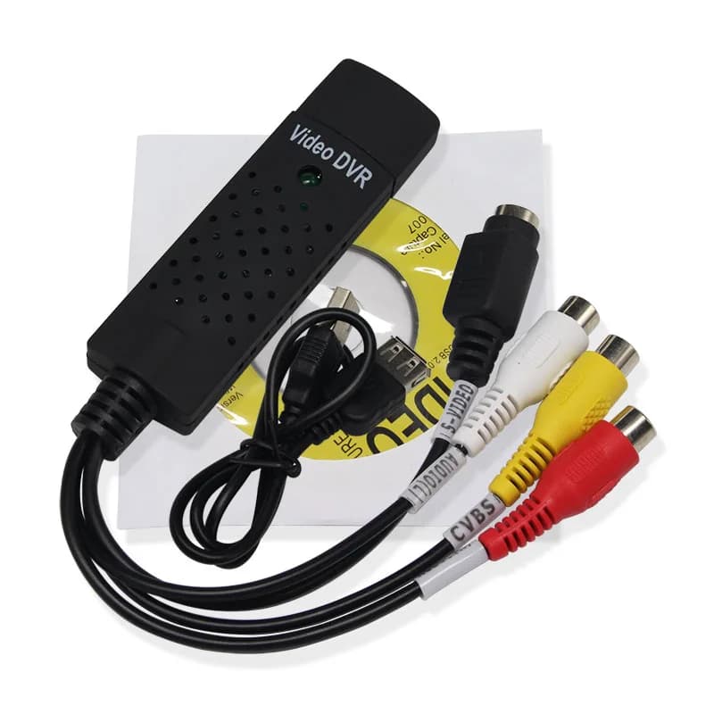 1 pezzo USB 2.0 Easy cap Audio nuovo Video DVD VHS convertitore di schede di acquisizione Record adattatore per PC