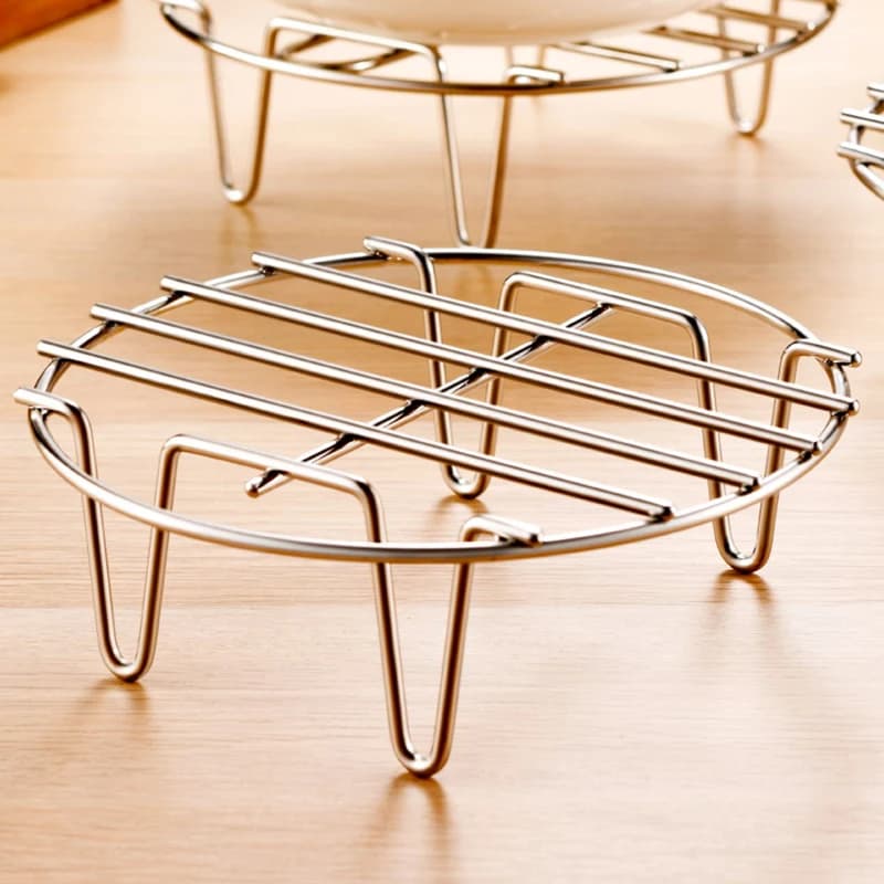 Stainless Steel Steam Cooking Support for Air Fryer, Grid, Cooking and Oven - Steam Cooking Accessories