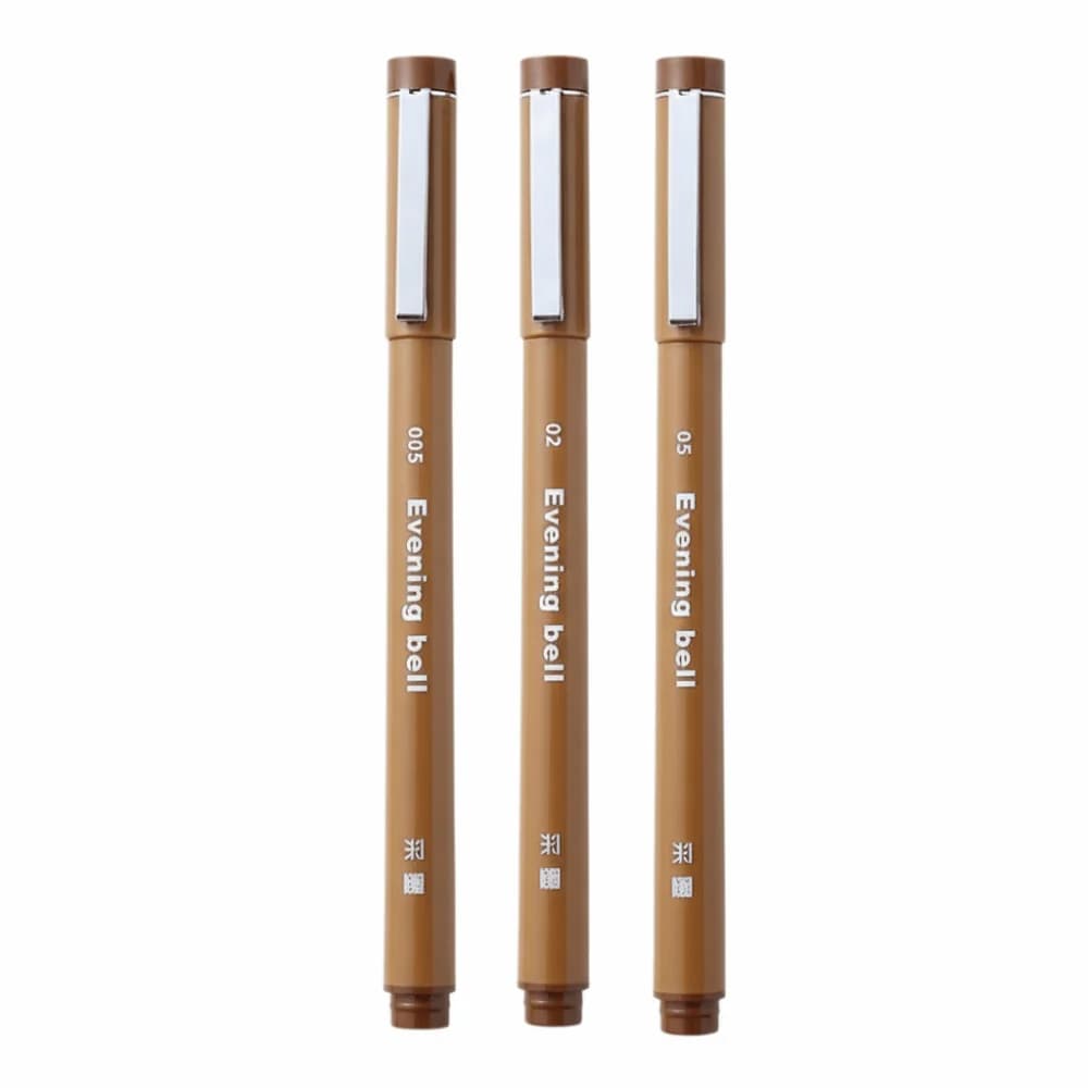 Set di 3 Pennarelli Impermeabili Micron con Punta Fine, Marcatori a Inchiostro a Base di Pigmenti per Disegno e Pittura a Mano
