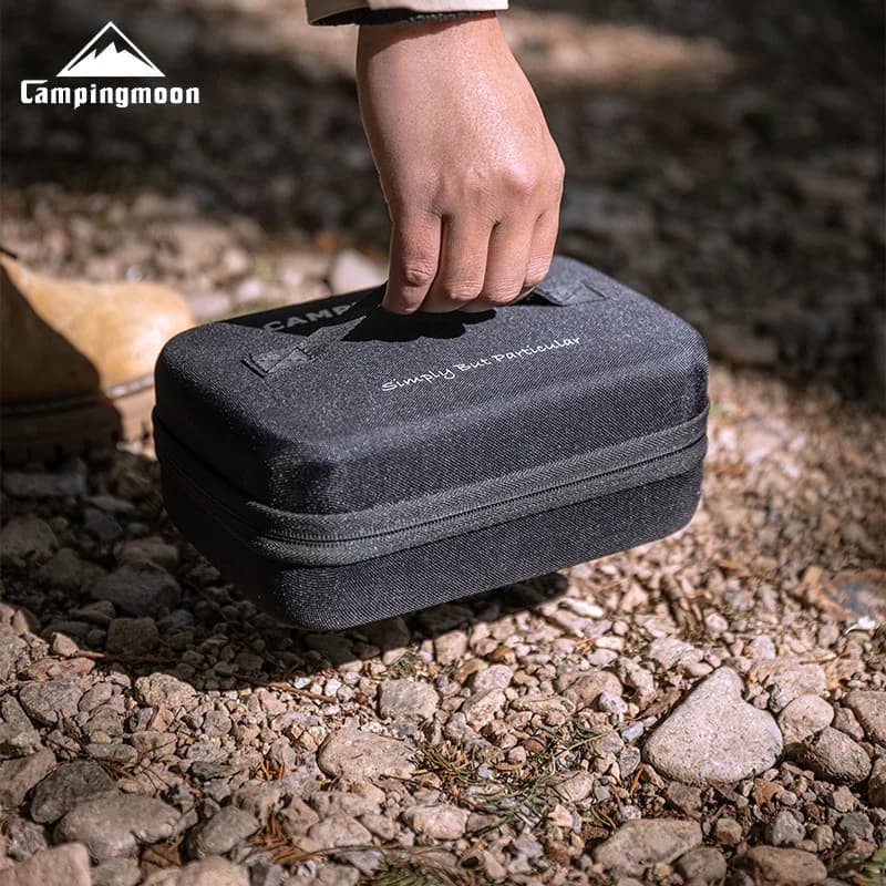 CAMPINGMOON S-1609-B Borsa Termica Quadrata Antiurto in EVA per Campeggio e Pranzo all'Aperto, Contenitore per Bento
