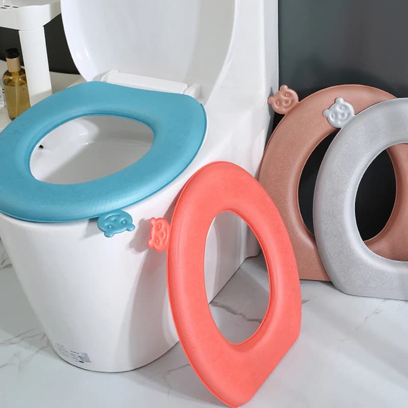 oFo1 Waterproof EVA Copriwater Piece, Universal Bearing Thickness for Toilet Seat, Type Wall decal, Toilet Accessories