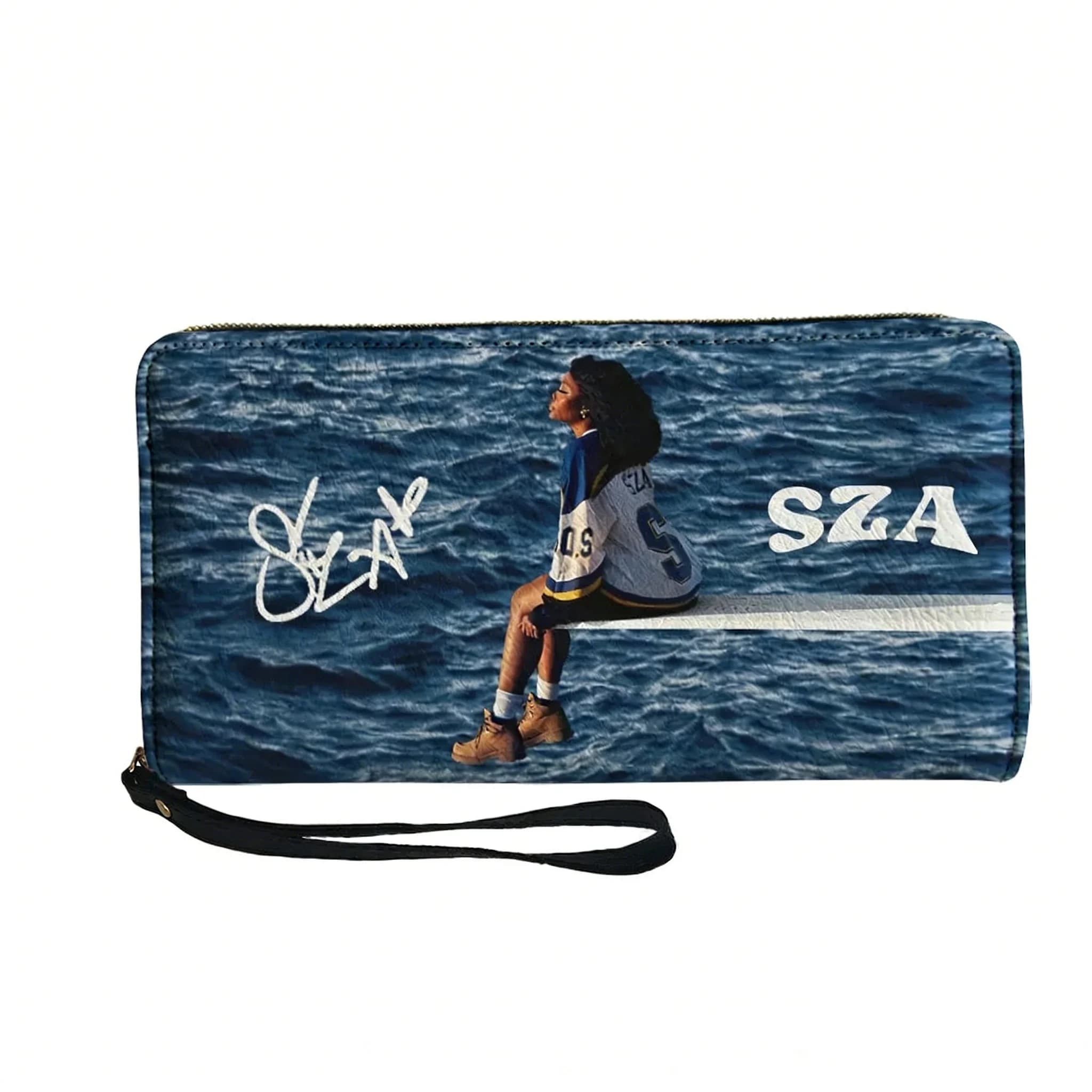 Sza American Singer SOS Kill Bill Custom Wallet Long wallet with zipper for men and women Portable wallet with double print Gift bag