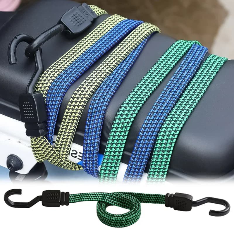 Corda per bagagli da bicicletta Corda per bagagli in gomma elastica Corda per bagagli da carico per carretto a mano multifunzionale elastico per ciclismo resistente all'usura