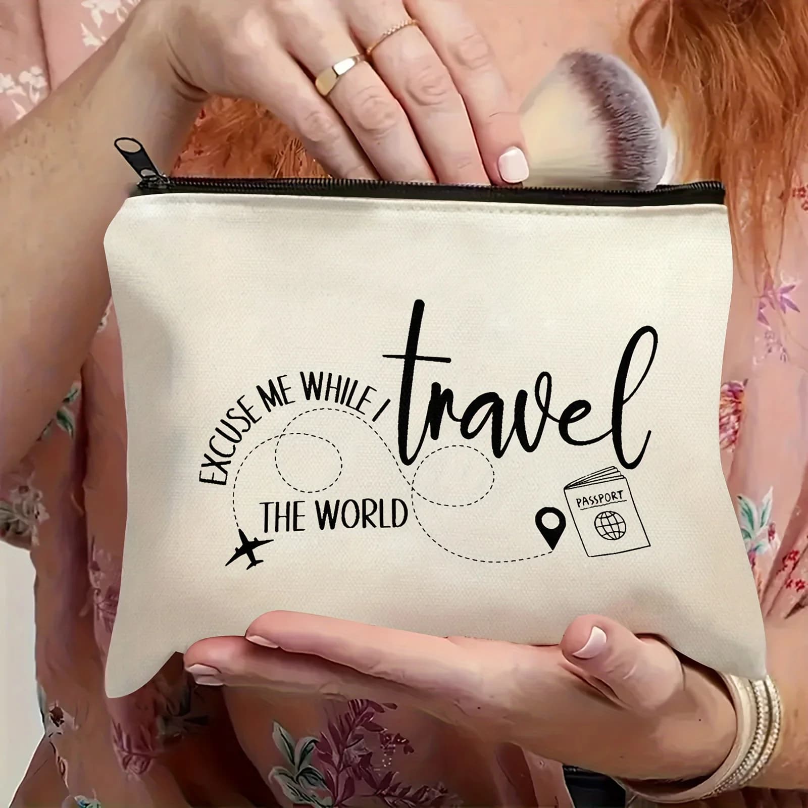 Travel Bag Cosmetic Bag Travel Document Holder Global Wallet Passport Holder Gift for Her Gift Multi Functional Storage Bags