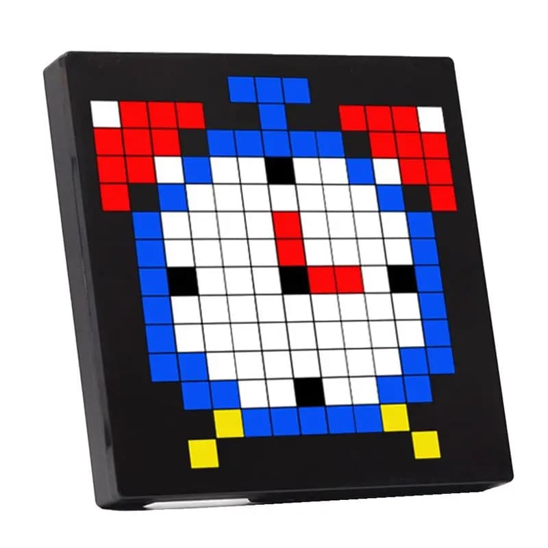 DIY LED 32X32 Pixel Display Nightlight, Programmable Via Smart APP For Text And Photo Animation - Perfect Gift