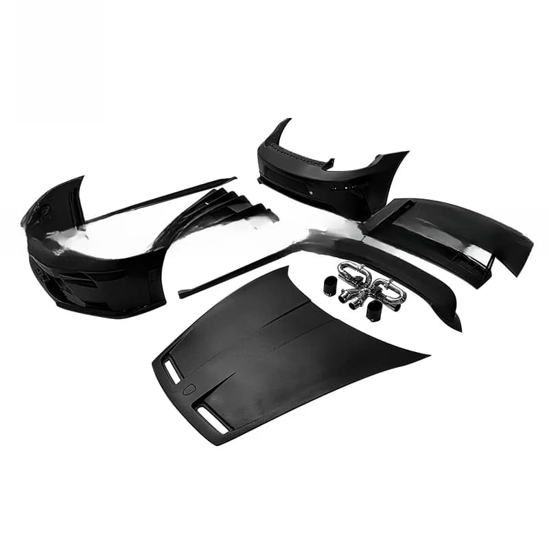 High Quality GT3 Style Dry Carbon Body Kit for 911 992.2 - Front Bumper Assembly, Hood, Side Skirts, Rear Wing, Exhaust System