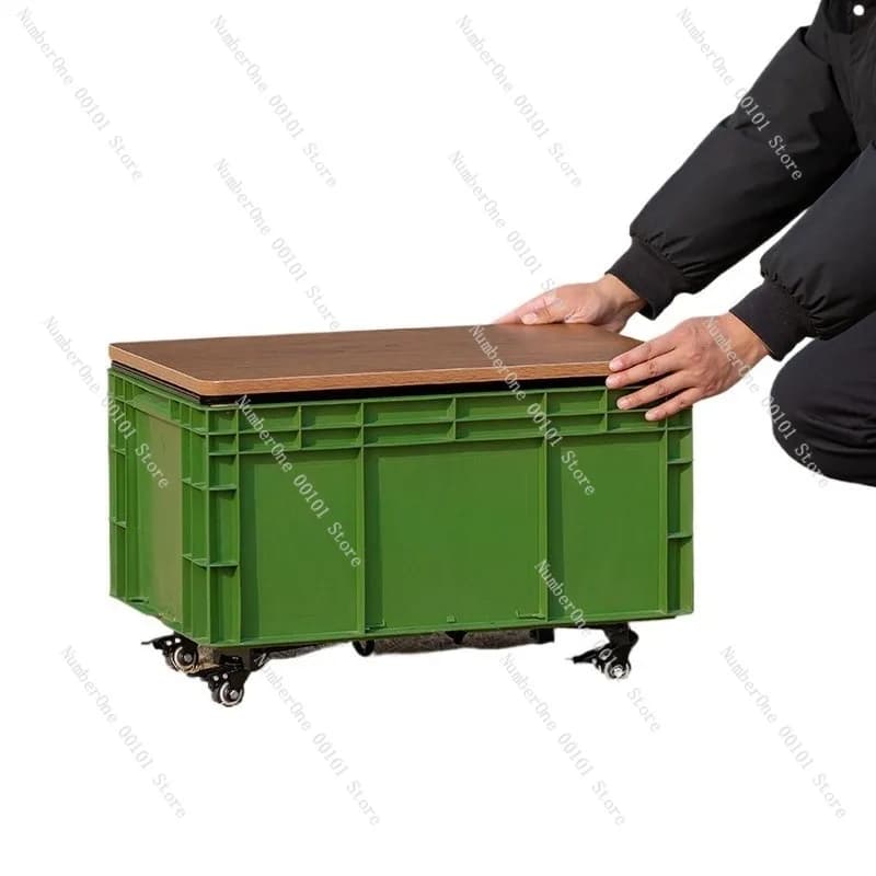 Contenitore Pieghevole per Esterni, Organizer per Bagagliaio Auto, Attrezzatura da Campeggio e Picnic, Contenitore Grande Stile Industriale per Uso Domestico