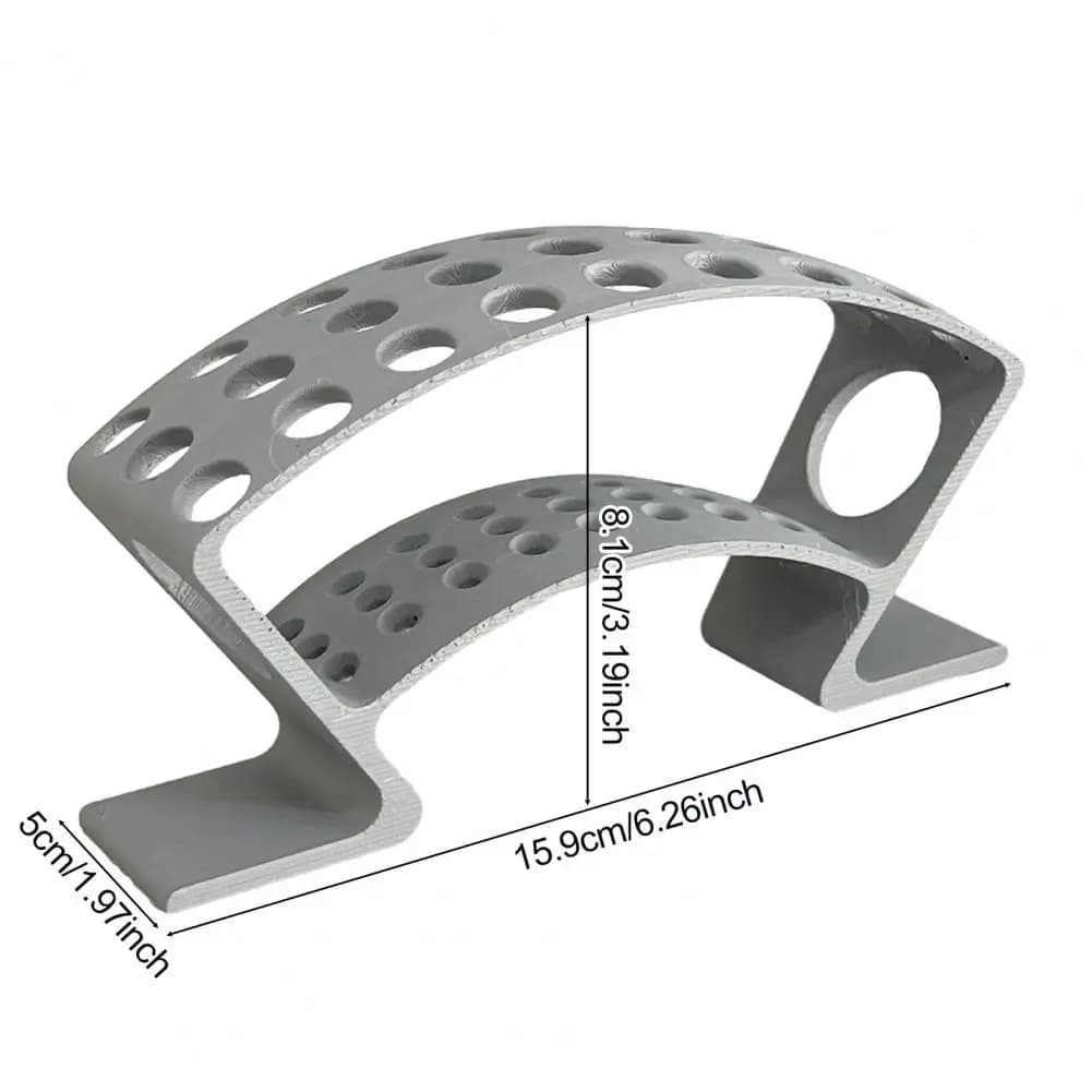 Supporto per freccette stampato in 3D da 16 cm per scrivania, mensola, tavolo, espositore per freccette, contiene 27 freccette con punta in acciaio o morbida, completamente assemblato, per la casa.
