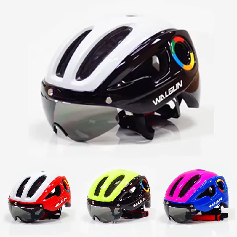 270g ultraleggero EPS casco da bicicletta mtb mountain bike casco lenti gogglescycling magenetic road mtb mtb accessori