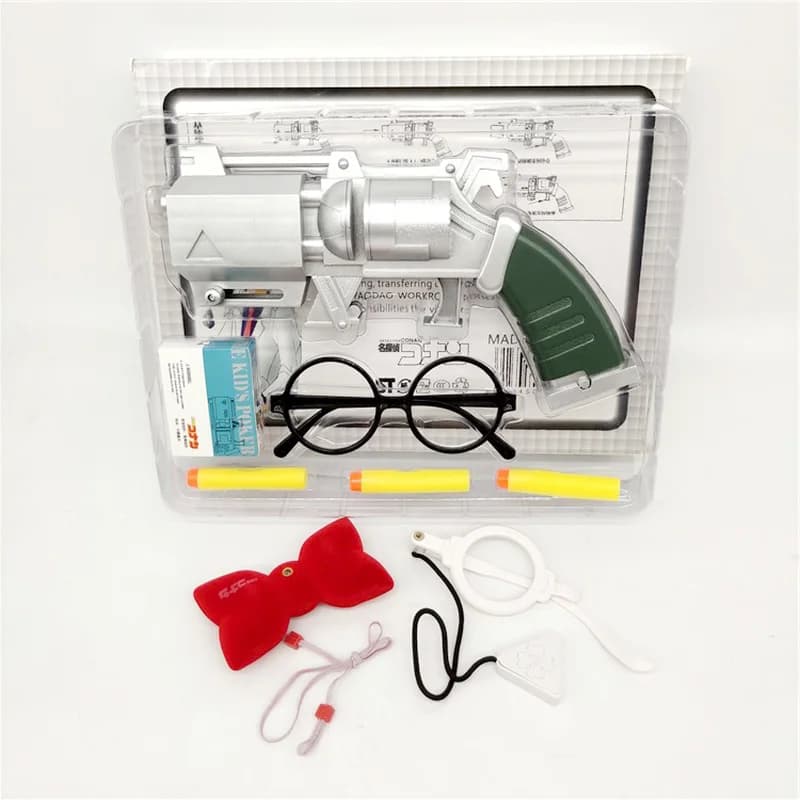 Anime Conan Farfalla Nodo Cambia voce Modelli laser Kuroba Kaito Occhiali Lente d'ingrandimento Set di accessori cosplay Regalo per bambini